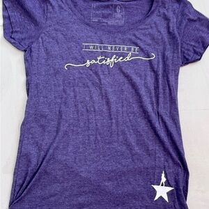 Hamilton Purple T-Shirt with White Text